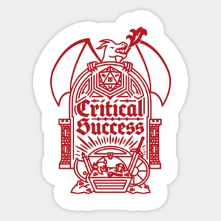 Critical Success Sticker